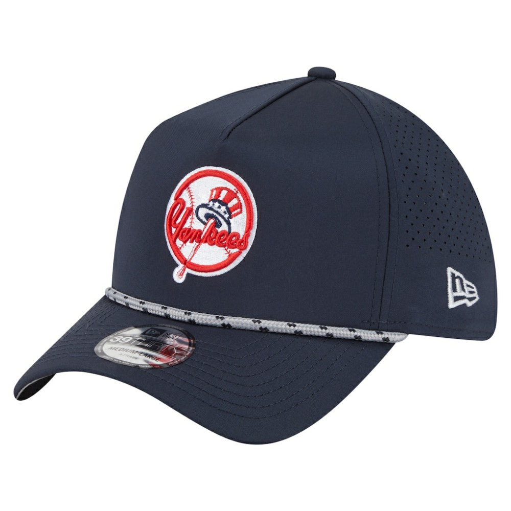 New York Yankees New Era 39THIRTY A-Frame Perforated Flex Hat - Navy - New Era Online