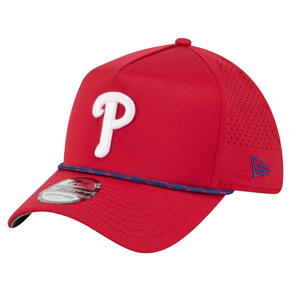 Philadelphia Phillies New Era 39THIRTY A-Frame Perforated Flex Hat - Red - New Era Online