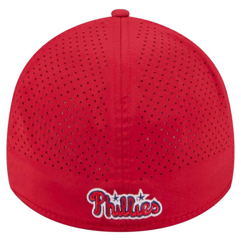 Philadelphia Phillies New Era 39THIRTY A-Frame Perforated Flex Hat - Red - New Era Online