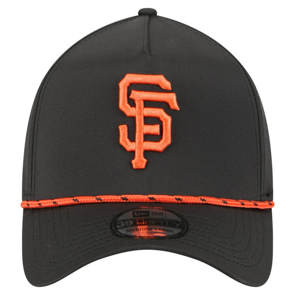San Francisco Giants New Era 39THIRTY A-Frame Perforated Flex Hat - Black - New Era Online
