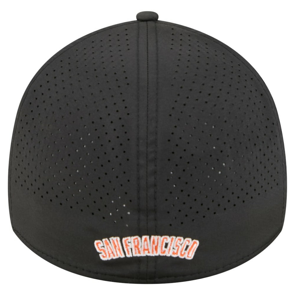 San Francisco Giants New Era 39THIRTY A-Frame Perforated Flex Hat - Black - New Era Online