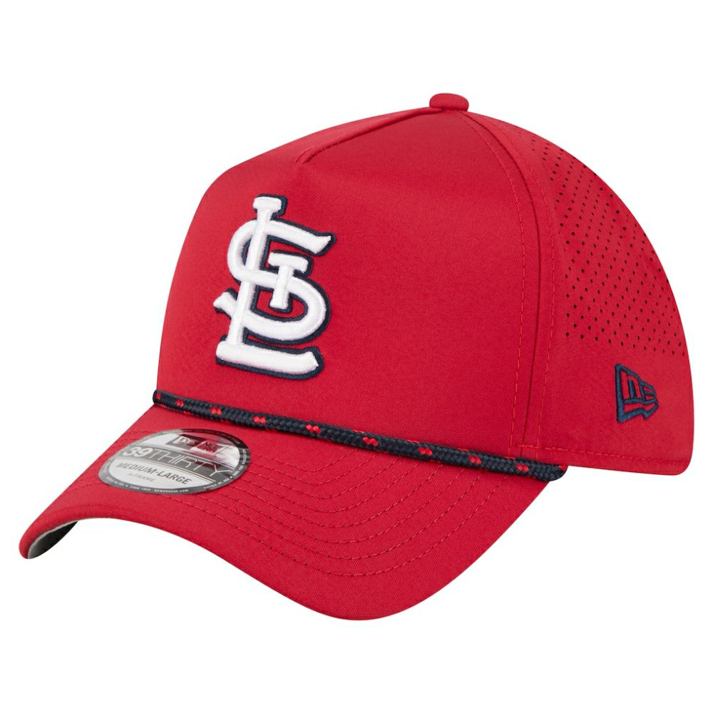 St. Louis Cardinals New Era 39THIRTY A-Frame Perforated Flex Hat - Red - New Era Online