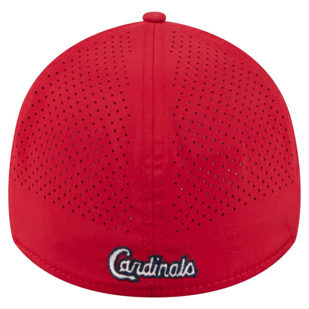 St. Louis Cardinals New Era 39THIRTY A-Frame Perforated Flex Hat - Red - New Era Online
