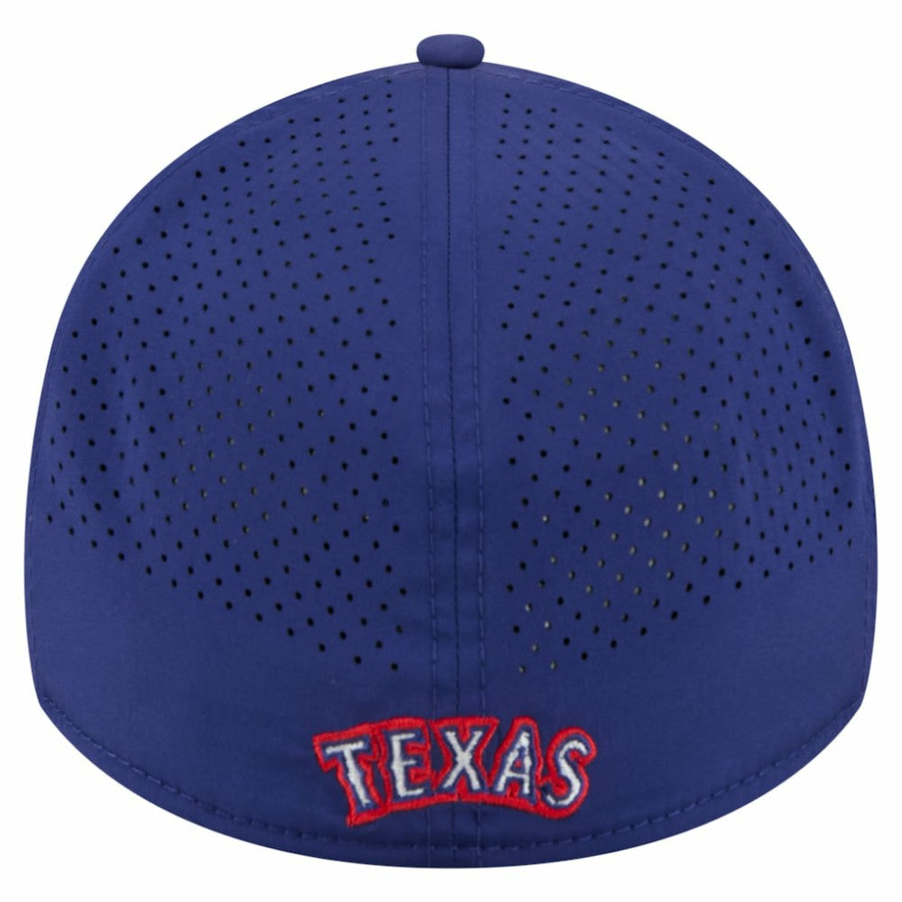 Texas Rangers New Era 39THIRTY A-Frame Perforated Flex Hat - Royal - New Era Sale