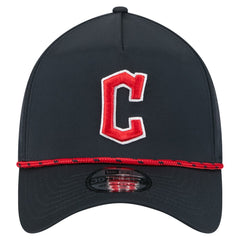 Cleveland Guardians New Era 39THIRTY A-Frame Perforated Flex Hat - Navy - New Era on Sale