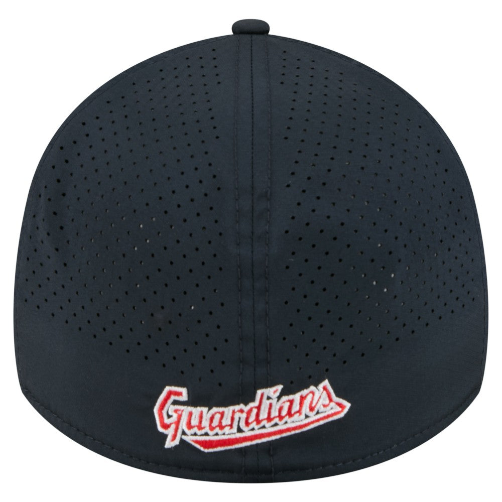 Cleveland Guardians New Era 39THIRTY A-Frame Perforated Flex Hat - Navy - New Era on Sale