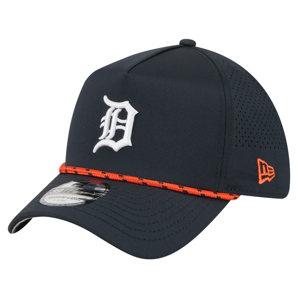 Detroit Tigers New Era 39THIRTY A-Frame Perforated Flex Hat - Navy - New Era Sale