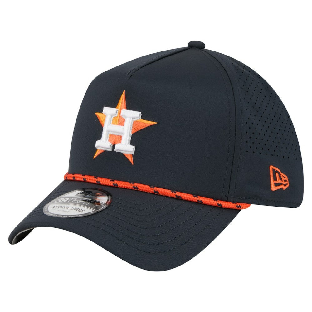 Houston Astros New Era 39THIRTY A-Frame Perforated Flex Hat - Navy - New Era Online