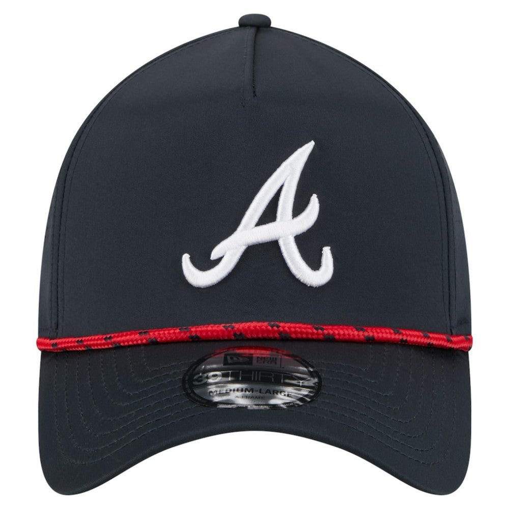 Atlanta Braves New Era 39THIRTY A-Frame Perforated Flex Hat - Navy - New Era Discount