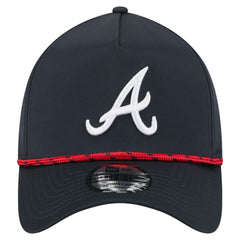 Atlanta Braves New Era 39THIRTY A-Frame Perforated Flex Hat - Navy - New Era Discount
