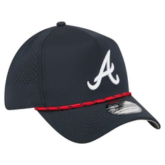 Atlanta Braves New Era 39THIRTY A-Frame Perforated Flex Hat - Navy - New Era Discount