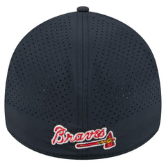 Atlanta Braves New Era 39THIRTY A-Frame Perforated Flex Hat - Navy - New Era Discount