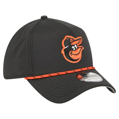 Baltimore Orioles New Era 39THIRTY A-Frame Perforated Flex Hat - Black - New Era Sale