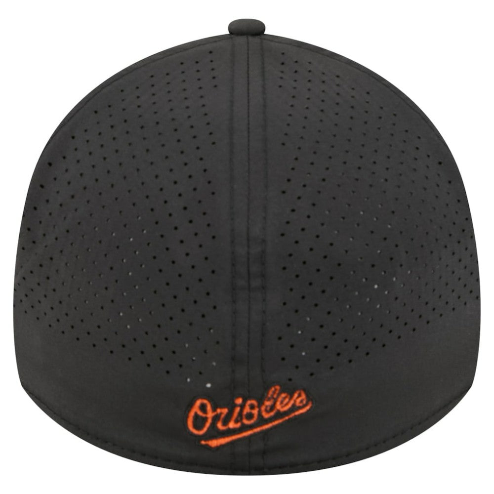 Baltimore Orioles New Era 39THIRTY A-Frame Perforated Flex Hat - Black - New Era Sale