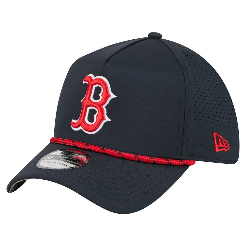 Boston Red Sox New Era 39THIRTY A-Frame Perforated Flex Hat - Navy - New Era Lifestyle