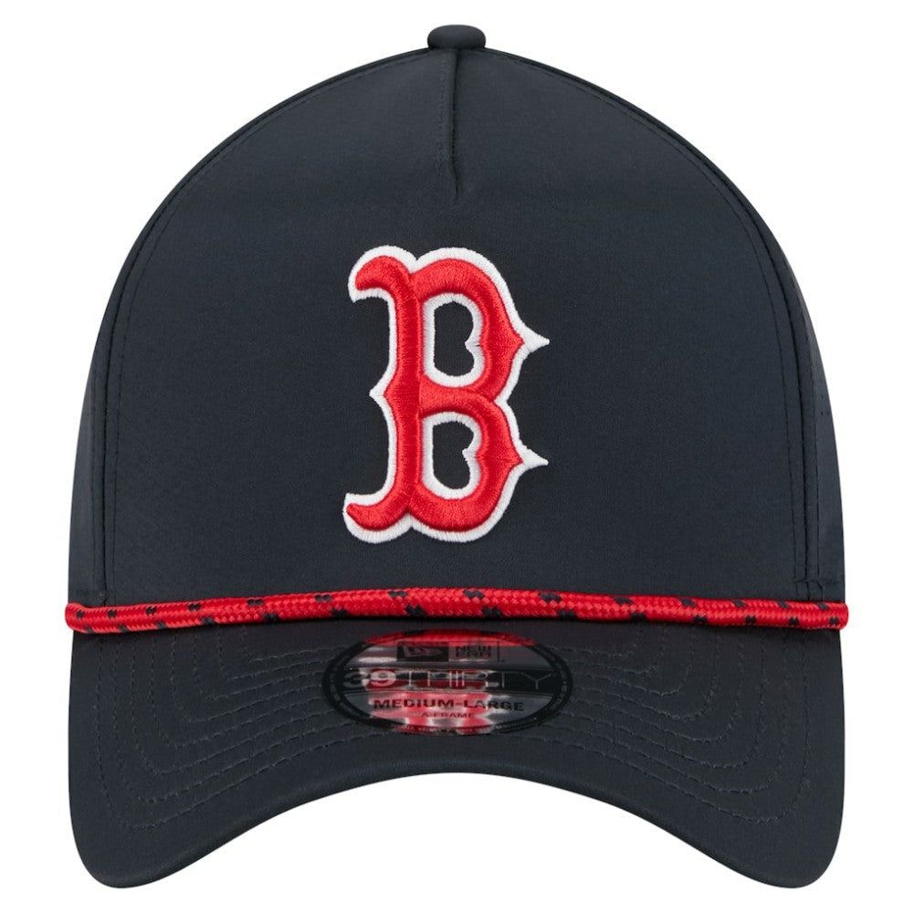 Boston Red Sox New Era 39THIRTY A-Frame Perforated Flex Hat - Navy - New Era Lifestyle