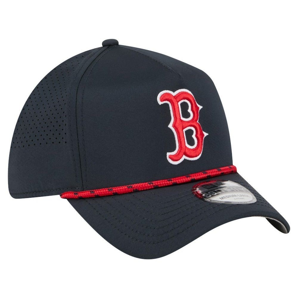 Boston Red Sox New Era 39THIRTY A-Frame Perforated Flex Hat - Navy - New Era Lifestyle
