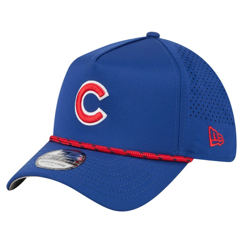 Chicago Cubs New Era 39THIRTY A-Frame Perforated Flex Hat - Royal - New Era Lifestyle