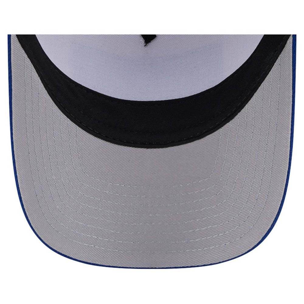 New York Mets New Era Text A-Frame Trucker 9FORTY Hat - Stone/Royal - New Era on Sale