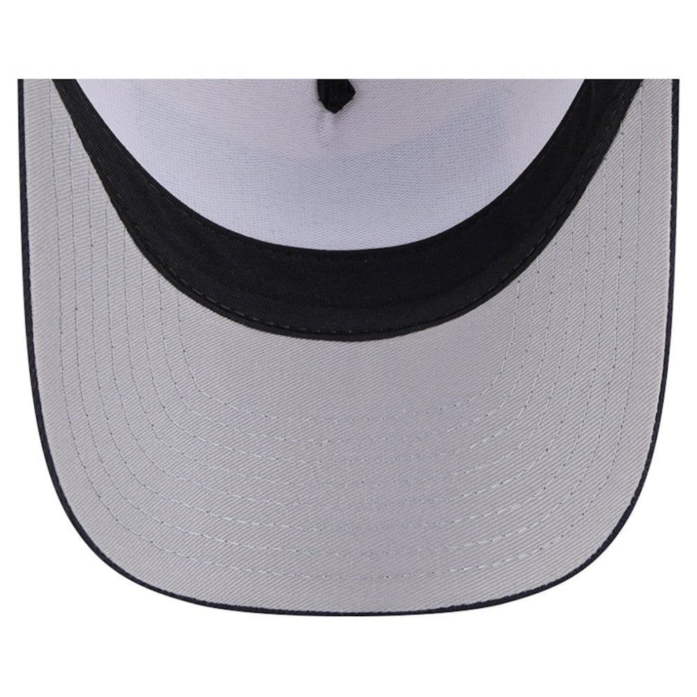 New York Yankees New Era Text A-Frame Trucker 9FORTY Hat - Stone/Navy - New Era Lifestyle
