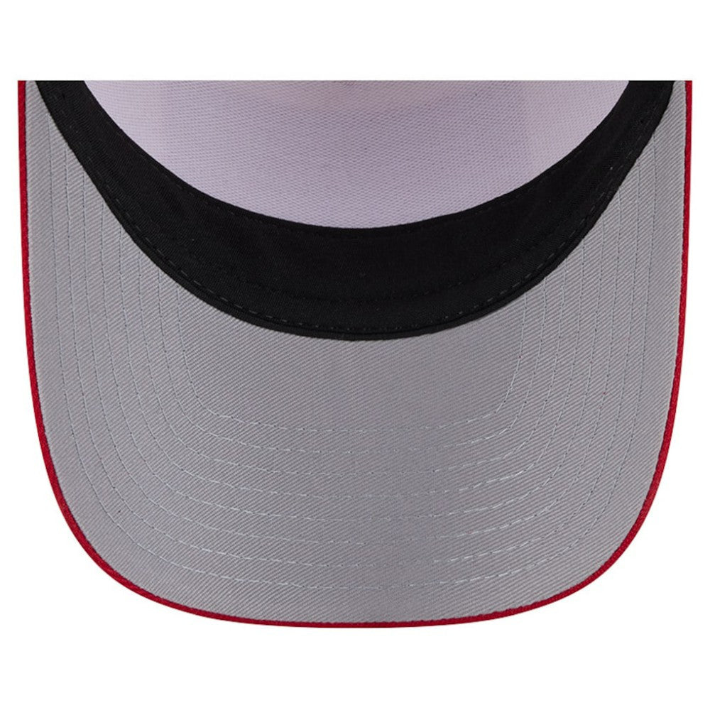 Philadelphia Phillies New Era Text A-Frame Trucker 9FORTY Hat - Stone/Red - New Era on Sale