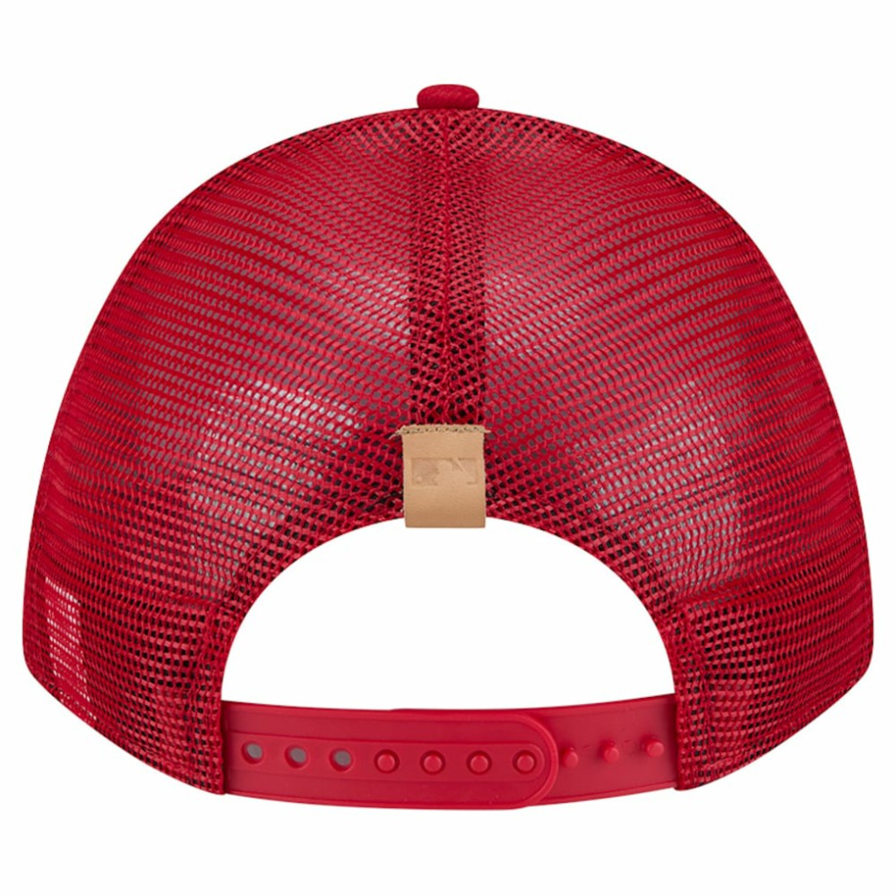 St. Louis Cardinals New Era Text A-Frame Trucker 9FORTY Hat - Stone/Red - New Era Lifestyle