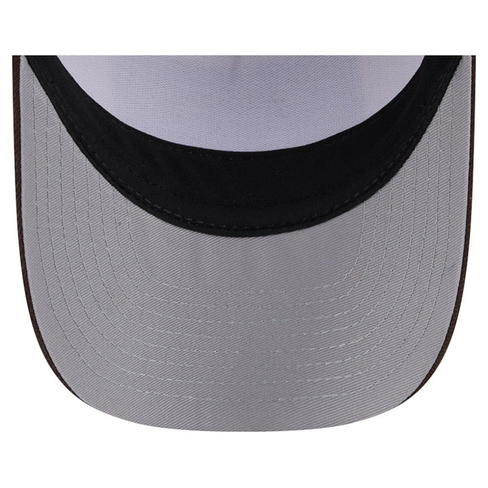 San Diego Padres New Era Text A-Frame Trucker 9FORTY Hat - Stone/Brown - New Era Discount