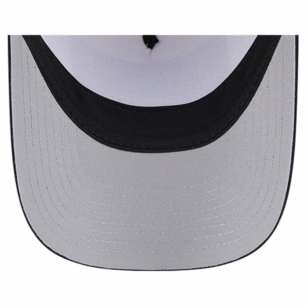Boston Red Sox New Era Text A-Frame Trucker 9FORTY Hat - Stone/Navy - New Era Online