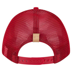 Cincinnati Reds New Era Text A-Frame Trucker 9FORTY Hat - Stone/Red - New Era Lifestyle