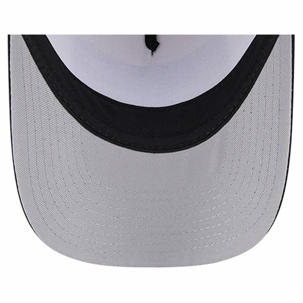 Detroit Tigers New Era Text A-Frame Trucker 9FORTY Hat - Stone/Navy - New Era on Sale