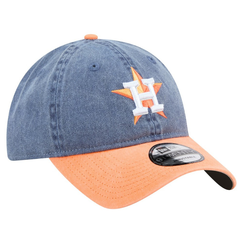 Houston Astros New Era Select 9TWENTY Adjustable Hat - Navy/Orange - New Era Lifestyle