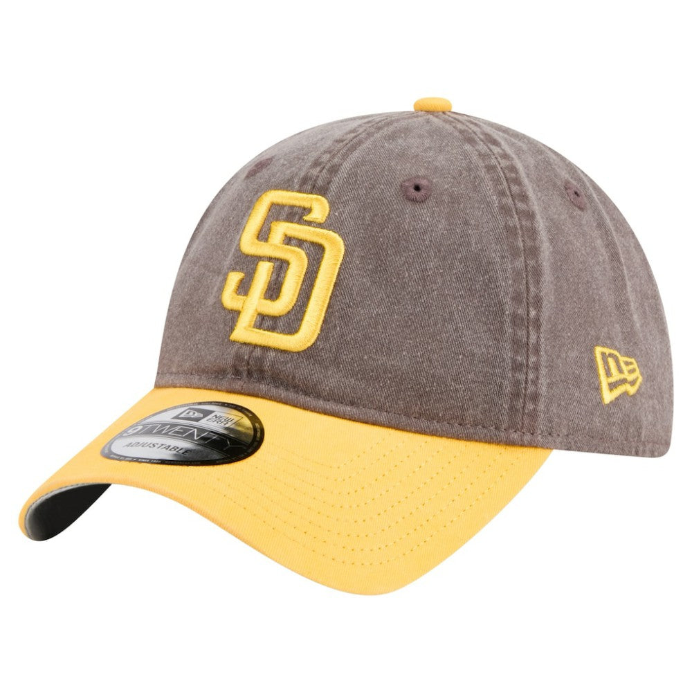 San Diego Padres New Era Select 9TWENTY Adjustable Hat - Brown/Gold - New Era Online