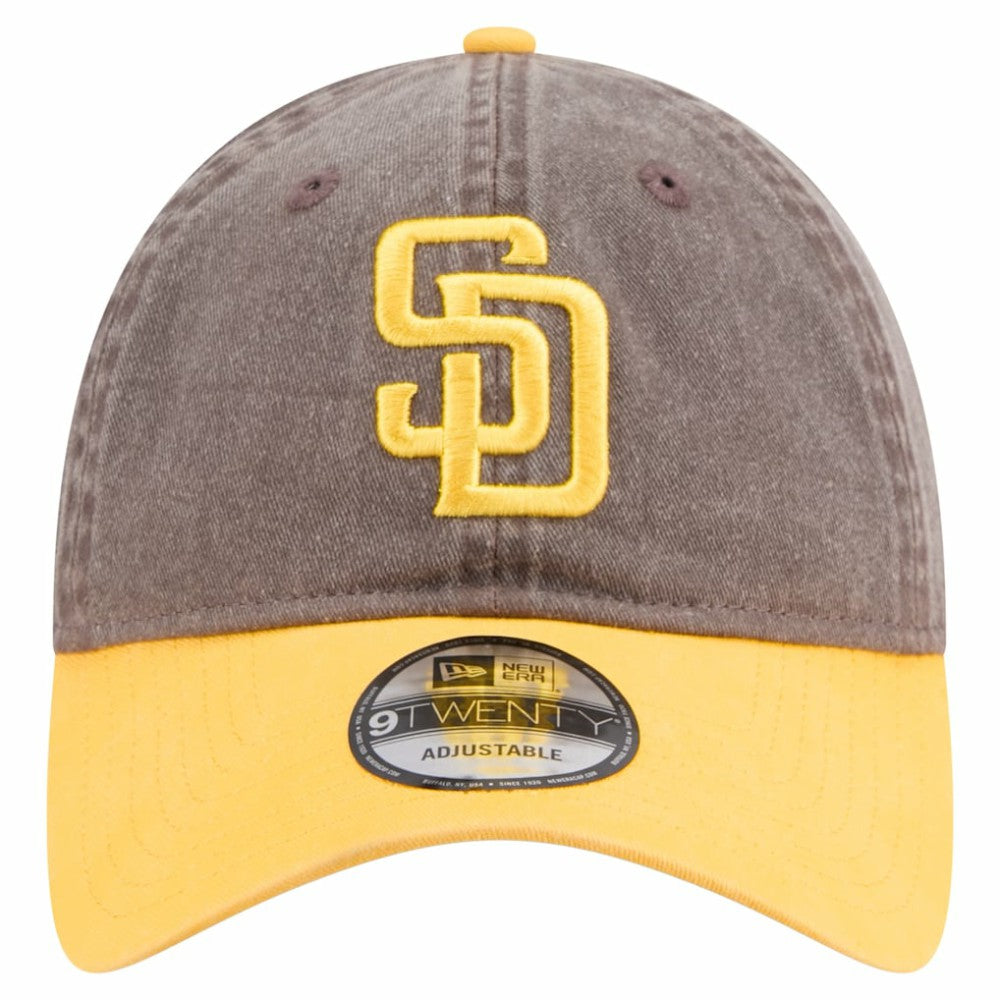San Diego Padres New Era Select 9TWENTY Adjustable Hat - Brown/Gold - New Era Online