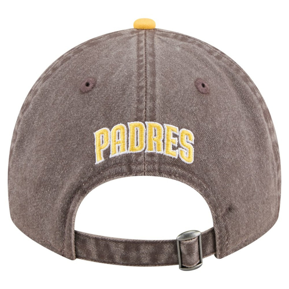 San Diego Padres New Era Select 9TWENTY Adjustable Hat - Brown/Gold - New Era Online