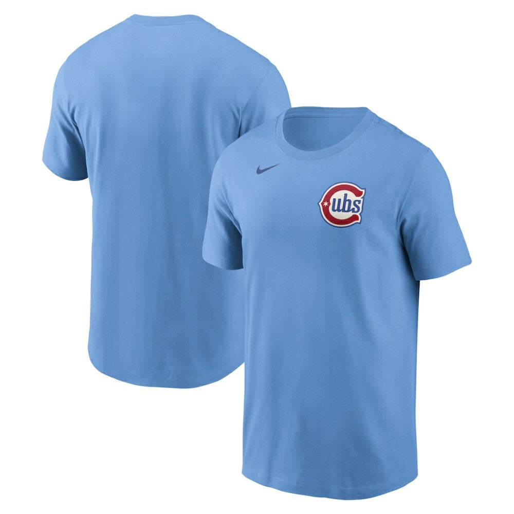 Chicago Cubs Nike Alternate Wordmark T-Shirt - Baby Blue - Nike Sale