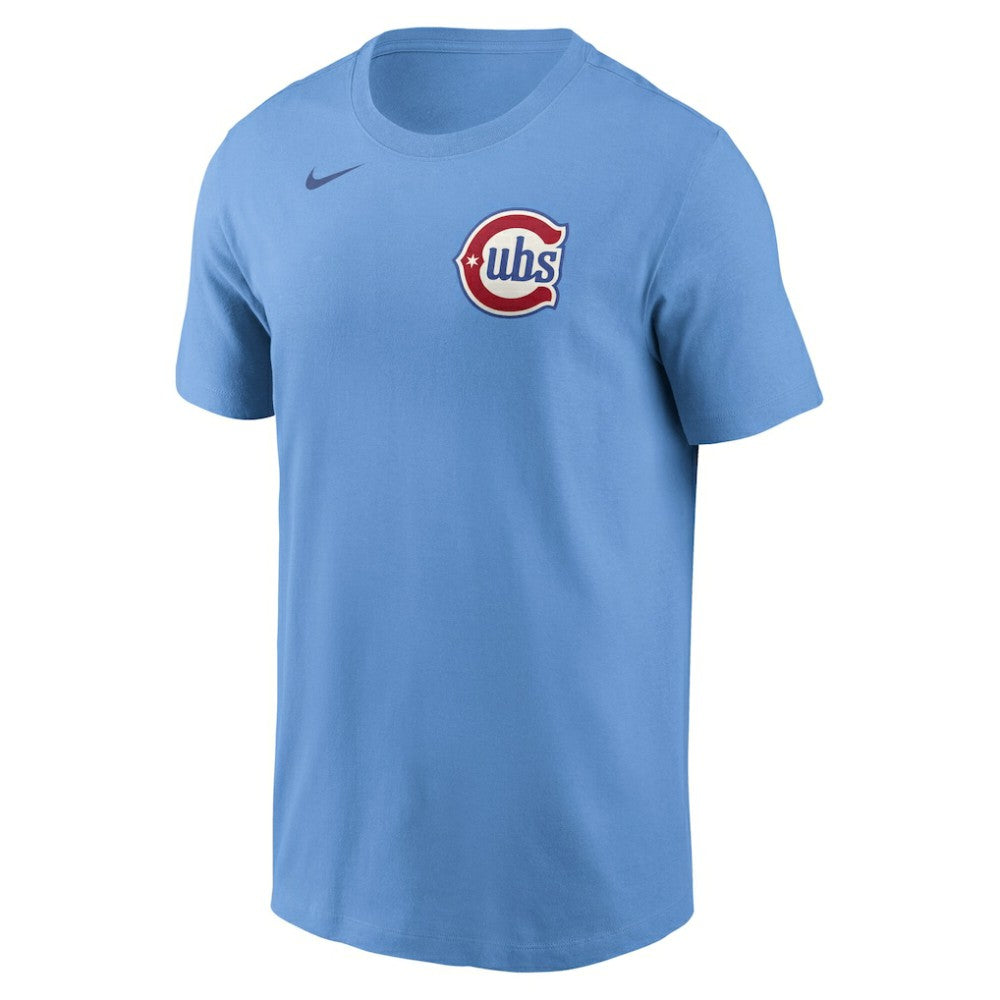 Chicago Cubs Nike Alternate Wordmark T-Shirt - Baby Blue - Nike Sale