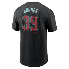 Corbin Burnes Arizona Diamondbacks Nike Fuse Name & Number T-Shirt - Black - Nike on Sale