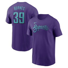 Corbin Burnes Arizona Diamondbacks Nike 2025 City Connect Fuse Name & Number T-Shirt - Purple - Nike Online