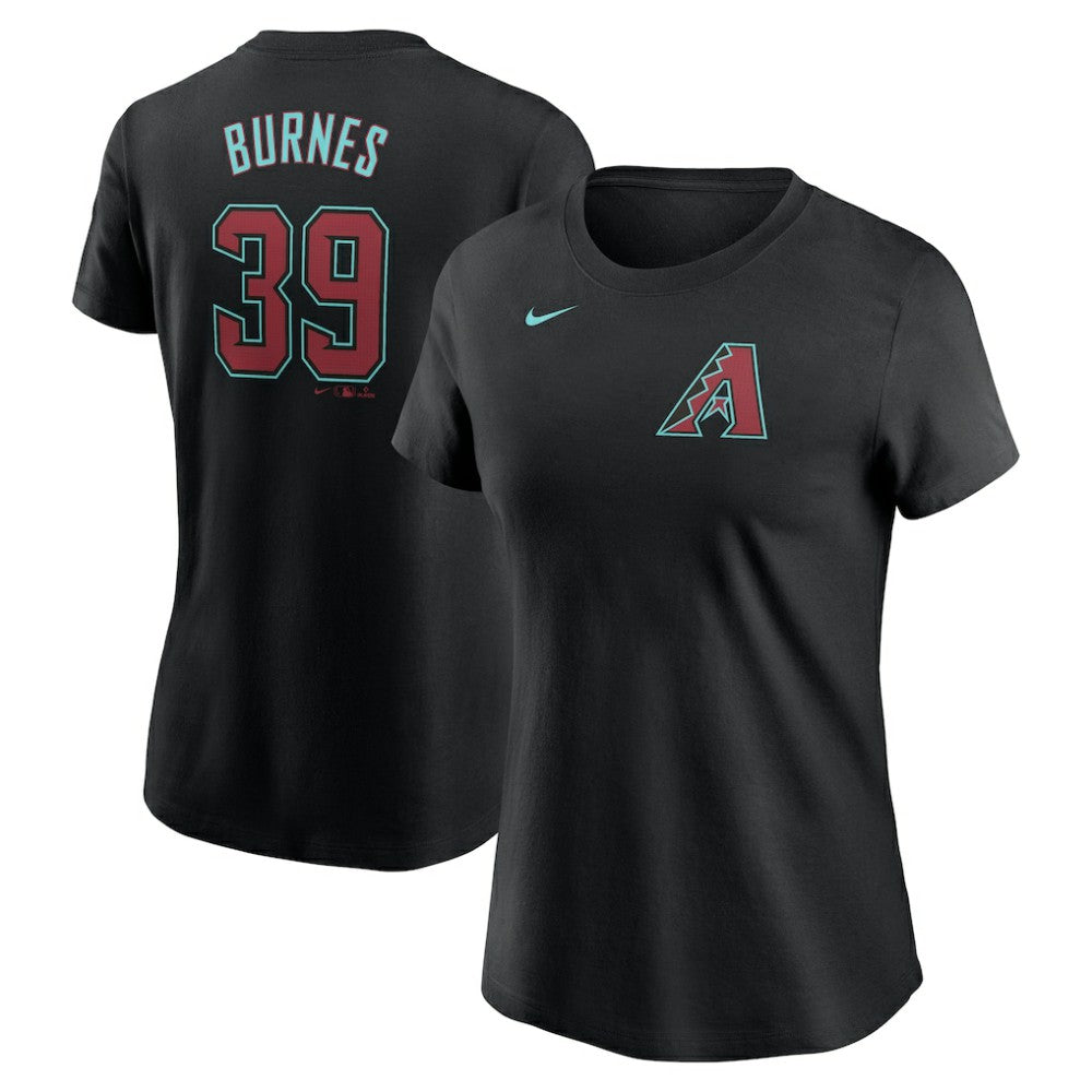 Corbin Burnes Arizona Diamondbacks Nike Women's Fuse Name & Number T-Shirt - Black - Nike Lifestyle