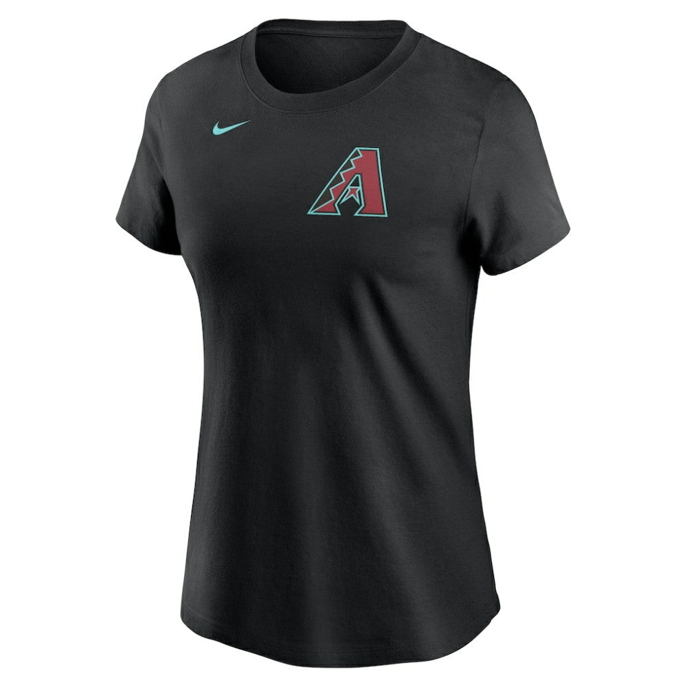 Corbin Burnes Arizona Diamondbacks Nike Women's Fuse Name & Number T-Shirt - Black - Nike Lifestyle