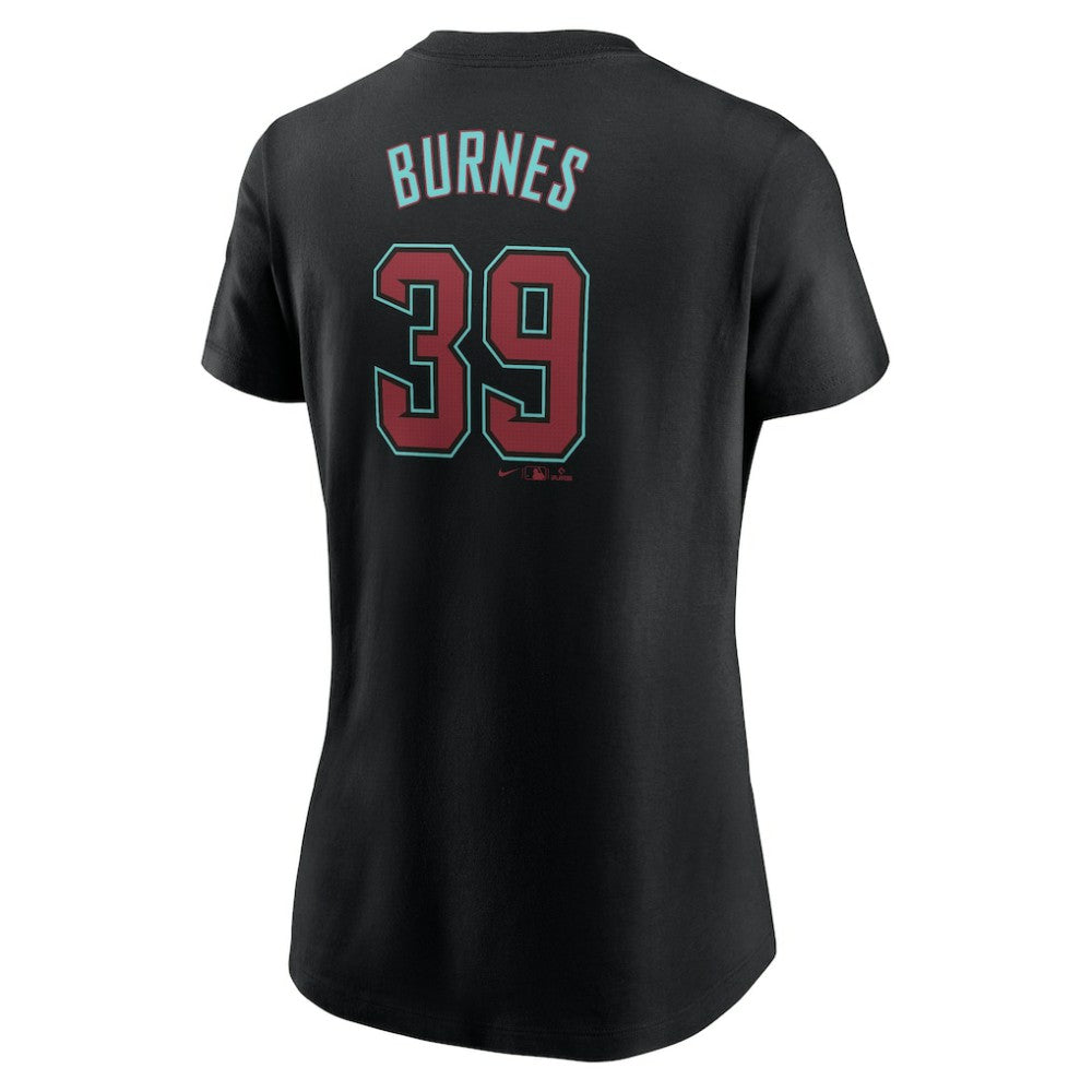 Corbin Burnes Arizona Diamondbacks Nike Women's Fuse Name & Number T-Shirt - Black - Nike Lifestyle