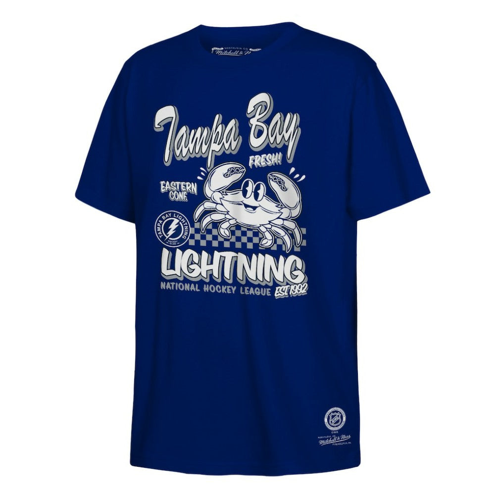 Tampa Bay Lightning Mitchell & Ness Youth Concession Stand T-Shirt - Blue - NHL 202734093
