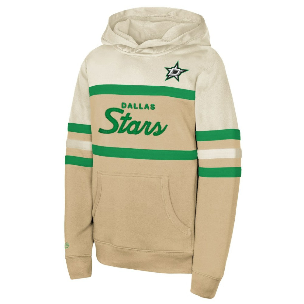 Dallas Stars Mitchell & Ness Youth Head Coach Pullover Hoodie - Tan - NHL 202734122