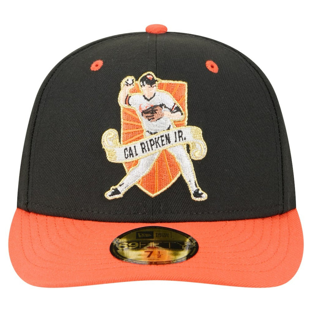 Cal Ripken Jr. Baltimore Orioles New Era 59FIFTY Fitted Hat - Black - New Era on Sale