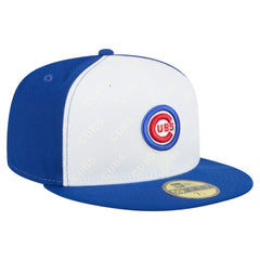 Chicago Cubs New Era Repeat 59FIFTY Fitted Hat - White/Royal - New Era Lifestyle