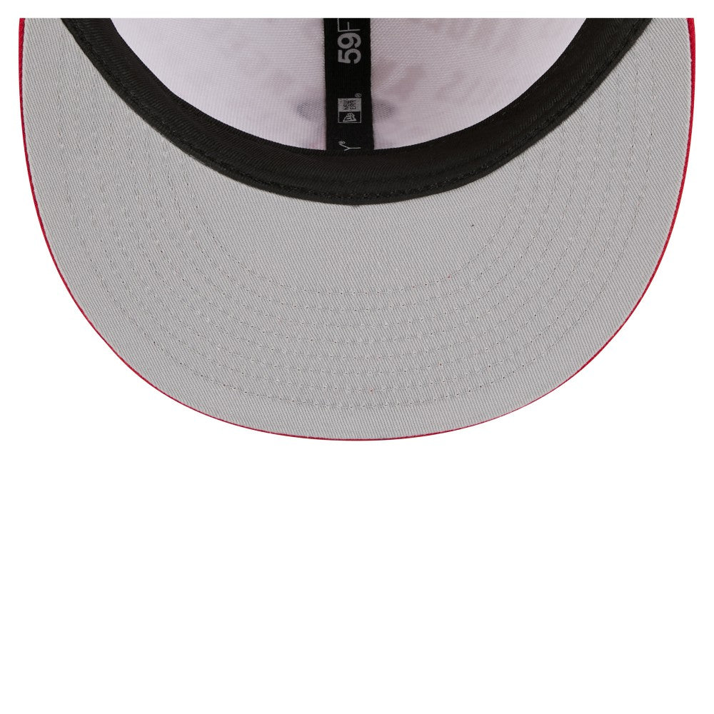 Los Angeles Angels New Era Repeat 59FIFTY Fitted Hat - White/Red - New Era Discount