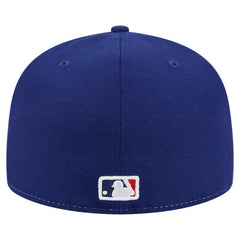 Texas Rangers New Era Repeat 59FIFTY Fitted Hat - White/Royal - New Era Lifestyle