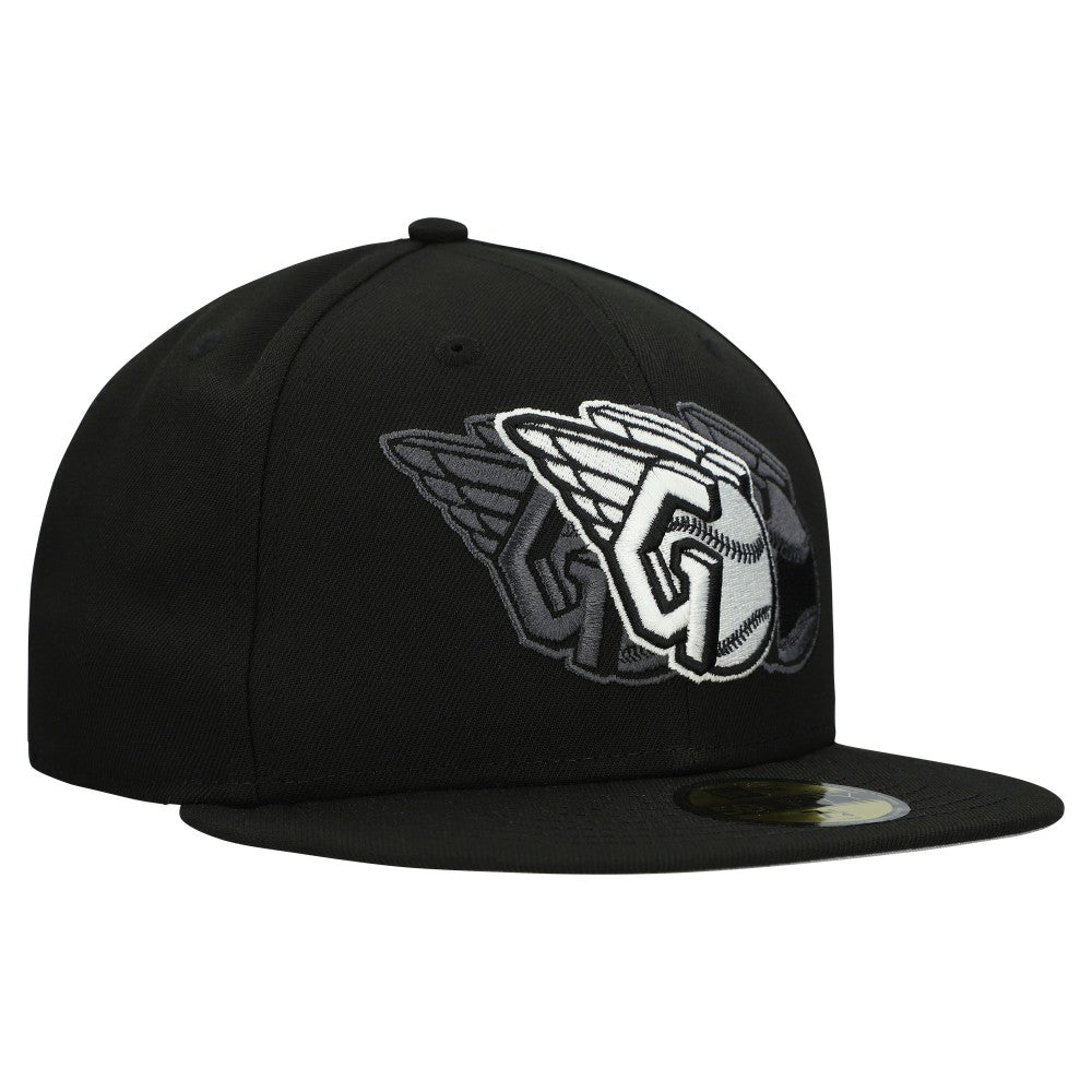 Cleveland Guardians New Era Tri-Hit 59FIFTY Fitted Hat - Black - New Era Online