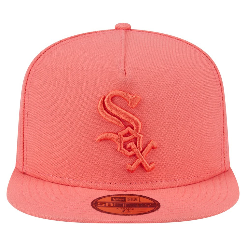 Chicago White Sox New Era Color Pack A-Frame 59FIFTY Fitted Hat - Coral - New Era Discount