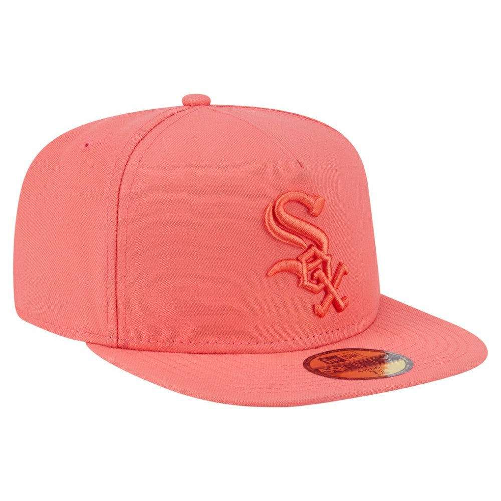 Chicago White Sox New Era Color Pack A-Frame 59FIFTY Fitted Hat - Coral - New Era Discount